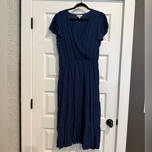 Super Flattering Navy Blue Women's Dress